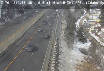 I-70 - I-70  240.55 WB : 0.5 mi W of E Exit-PPSL - Traffic closest to camera traveling West - (13431) - Denver and Colorado