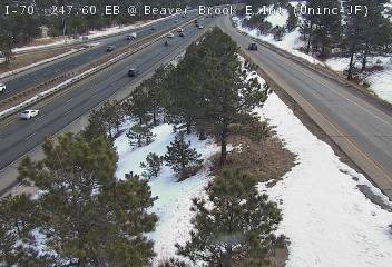 I-70 - I-70  247.60 WB @ Beaver Brook Int - EB - Traffic in lanes closest to camera moving East - (10236) - Denver and Colorado