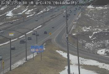 I-70 - I-70  259.80 @ C470 - Traffic closest to camera is travelling West - (13740) - Denver and Colorado