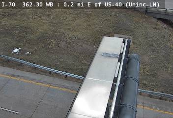 I-70 - I-70  362.30 WB : 0.2 mi E of US-40 - Traffic Furthest from camera is travelling East - (13455) - Denver and Colorado