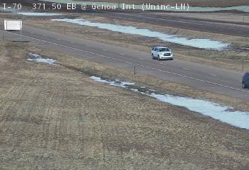 I-70 - I-70  371.50 @ Genoa Int - Traffic in lanes closest to camera moving East - (10397) - Denver and Colorado