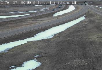 I-70 - I-70  371.50 @ Genoa Int - Traffic in lanes farthest from camera moving West - (10398) - Denver and Colorado