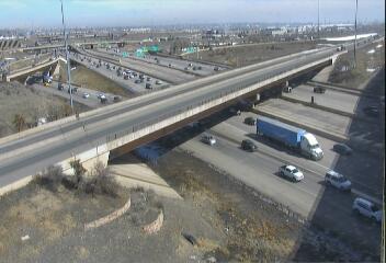 I-76 - I-76  005.75 WB @ I-25 - Traffic in lanes closest to camera moving South - (10066) - Denver and Colorado