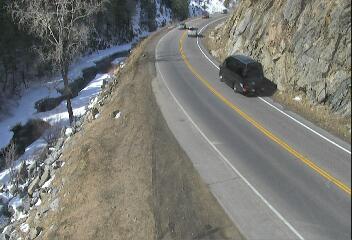 US 6 - US-6  268.40 EB : 2.1 mi W of Tnl 1 - Traffic in lanes closest to camera moving West - (12674) - Denver and Colorado