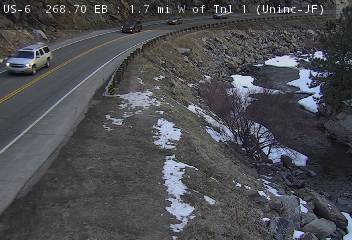 US 6 - US-6  268.70 EB : 1.7 mi W of Tnl 1 - Traffic in lanes farthest from camera moving East - (12678) - USA