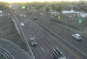 US 6 - US-6  280.85 WB @ Wadsworth Blvd - Traffic in lanes farthest from camera moving East - (10035) - Denver and Colorado