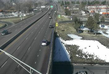 US 6 - US-6  280.85 WB @ Wadsworth Blvd - Traffic in lanes closest to camera moving West - (10032) - Denver and Colorado