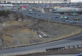 US 6 - US-6  284.35 EB @ I-25 - Traffic furthest from camera travelling North - (13704) - USA