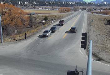 US 24 - US-24  213.00 EB @ US-285 Johnson Village - Traffic moving away from Camera is going East - (12506) - USA