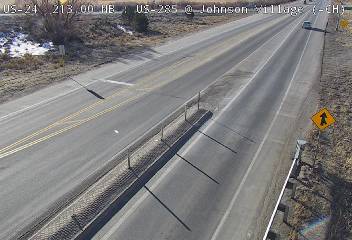 US 24 - US-24  213.00 EB @ US-285 Johnson Village - Traffic on the right is travelling South on US-285 - (12950) - Denver and Colorado