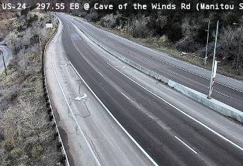 US 24 - US-24  297.55 EB @ Cave of the Winds Rd - Traffic Furthest from camera is moving West - (13143) - Denver and Colorado