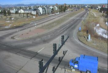 US 24 - US-24  320.85 EB @ Woodmen Rd - Traffic in lanes farthest from camera moving South - (12990) - Denver and Colorado