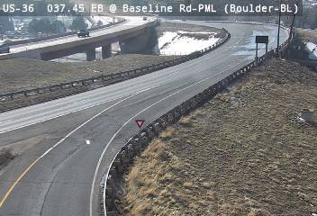 US 36 - US-36  037.45 EB @ Baseline Rd-PML - Traffic closest to camera is travelling East - (13618) - Denver and Colorado