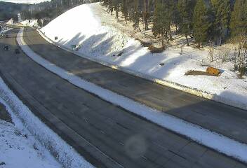 US 285 - US-285  235.70 NB @ Conifer - Traffic in lanes closest to camera moving North - (12980) - Denver and Colorado