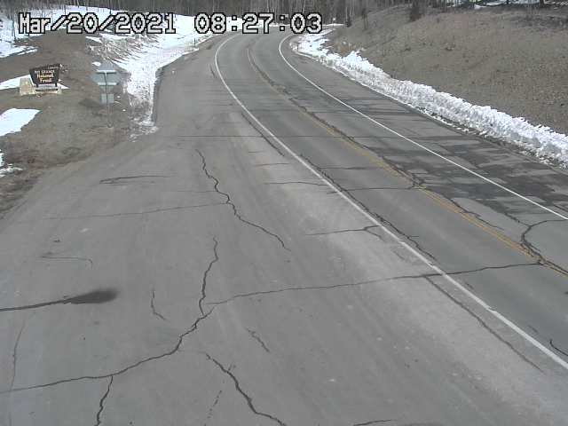 CO 114 - CO-114 31.30 : Cochetopa Pass Summit (LV) - Traffic closest to camera is moving East - (13034) - Denver and Colorado