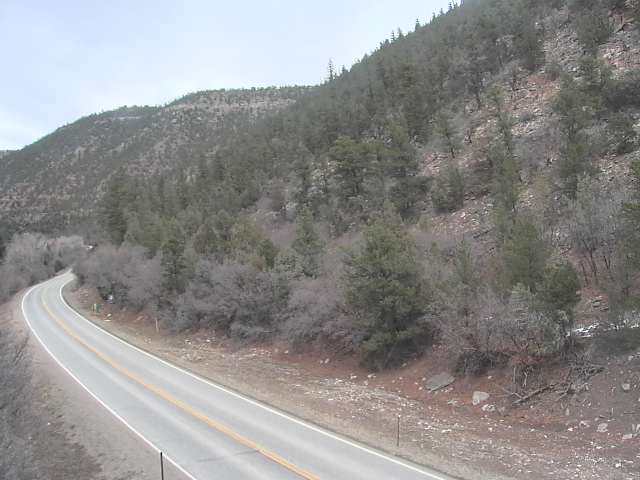 CO 145 - SH-145  093.95 SB: 8 mi S of Norwood (LV) - Traffic furthest from camera is travelling North - (13667) - Denver and Colorado