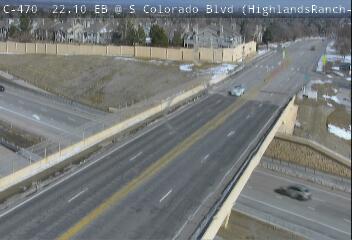C-470 - C-470  022.10 EB @ Colorado Blvd Overpass - Traffic closest to camera travelling northbound on Colorado Blvd - (11709) - Denver and Colorado