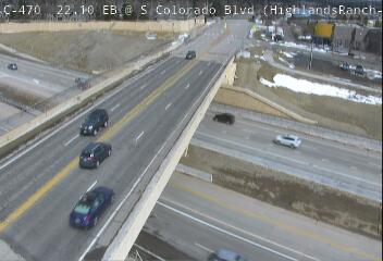 C-470 - C-470  022.10 EB @ Colorado Blvd Overpass - Traffic closest to camera travelling eastbound on C-470 - (11711) - Denver and Colorado