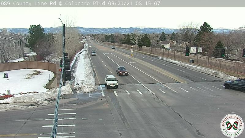 County Line Rd - COUNTY LINE RD & COLORADO BLVD - Looking West on County Line - (10710) - Denver and Colorado