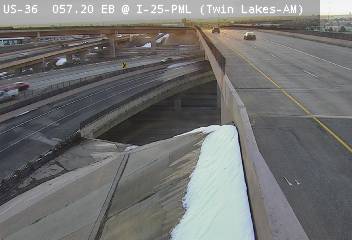 US 36 - US-36  057.20 EB @ I-25-PML - Traffic closest to camera traveling East - (13876) - Denver and Colorado
