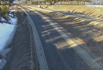 I-70 - I-70  201.55 EB : 0.6 mi E of Main St - Traffic furthest from camera is travelling West - (13906) - Denver and Colorado