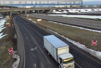I-70 - I-70  289.20 EB @ E-470 - Traffic in lanes furthest from camera moving West - (11624) - Denver and Colorado