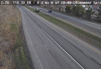 I-70 - I-70  116.20 EB @ SH-82 Glenwood Sprgs - Traffic furthest from camera is travelling West - (13925) - Denver and Colorado