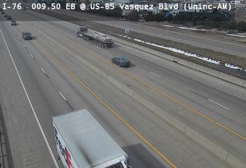 I-76 - I-76  009.50 EB : 1.4 mi E of 74th Ave - Traffic furthest from camera is travelling West - (13913) - USA