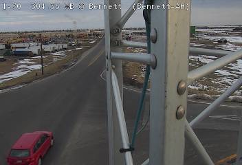I-70 - I-70  304.35 WB @ Bennett - Traffic closest to camera is travelling North - (13988) - Denver and Colorado