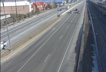 US 85 - US-85  Santa Fe Dr @ Union Ave - Traffic in lanes closest to camera moving North - (10623) - Denver and Colorado