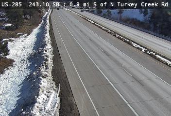 US 285 - US-285S243.10 :0.9 mi S of N Turkey Creek Rd - North bound Traffic - (14022) - Denver and Colorado