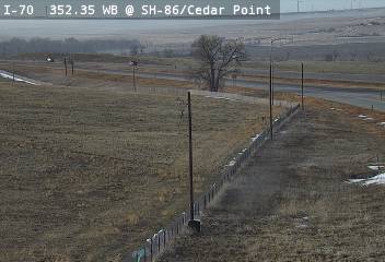 I-70 - I-70  352.35 WB @ SH-86/Cedar Point - East Bound Traffic - (14128) - Denver and Colorado