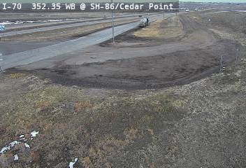 I-70 - I-70  352.35 WB @ SH-86/Cedar Point - West Bound Traffic - (14126) - Denver and Colorado