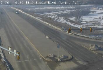 I-76 - I-76  016.50 EB @ Sable Blvd - South Bound Traffic - (14111) - USA
