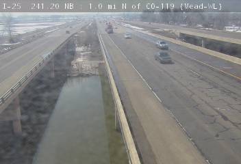 I-25 - I-25 241.20 NB @ ST. VRAIN - Traffic furthest from camera is moving South - (14194) - Denver and Colorado