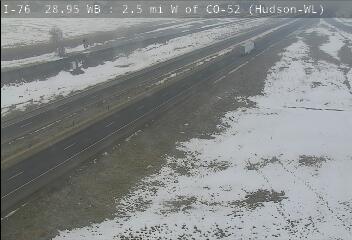 I-76 - I-76  028.95 WB : 2.5 mi W of CO-52 - Traffic in lanes closest to camera moving West - (14177) - Denver and Colorado
