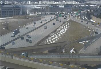 I-25 - I-25  194.40 SB to E-470 - Traffic in lanes farthest from camera moving North - (11326) - USA