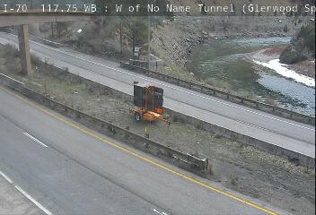 I-70 - I-70  117.70 WB : W side of No Name Tunnel - Traffic furthest from camera is travelling East - (14280) - Denver and Colorado
