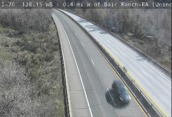 I-70 - I-70  128.20 WB : 0.5 mi W of Bair Ranch Rest Area - Traffic furthest from camera is travelling East - (14272) - Denver and Colorado