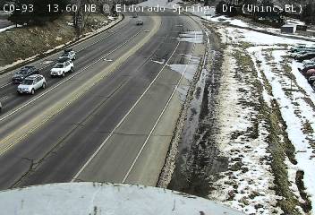 CO 93 - CO-93 @ El Dorado Springs Rd - North Bound Traffic - (14038) - Denver and Colorado
