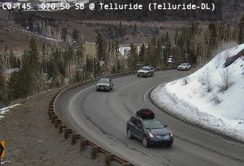CO 145 - CO-145  70.50 SB @ Telluride - Traffic furthest from camera is travelling North - (14367) - Denver and Colorado