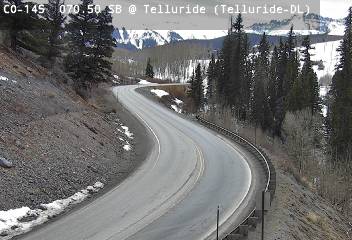 CO 145 - CO-145  70.50 SB @ Telluride - Traffic closest to camera is travelling South - (14368) - Denver and Colorado