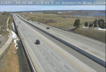C-470 - C-470  014.30 WB  0.5 mi E of Wadsworth Blvd - Traffic furthest from camera is travelling East - (14346) - Denver and Colorado