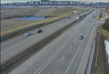 C-470 - C-470  015.50 WB @ Platte Canyon Rd - Traffic closest from camera is travelling West - (14311) - Denver and Colorado