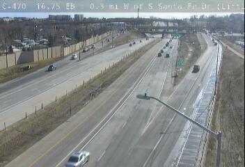 C-470 - C-470  016.75 EB : 0.25 mi W of US-85 S Santa Fe Dr - Traffic closest to camera is travelling East - (14318) - Denver and Colorado