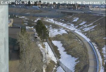 C-470 - C-470  025.95 WB : 0.2 mi W of I-25 NW Quadrant - Traffic furthest from camera is travelling North - (14349) - Denver and Colorado