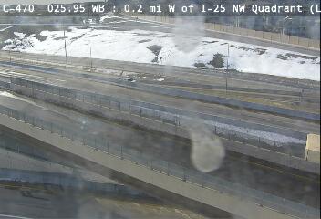 C-470 - C-470  025.95 WB : 0.2 mi W of I-25 NW Quadrant - Traffic closest to camera is travelling South - (14350) - Denver and Colorado