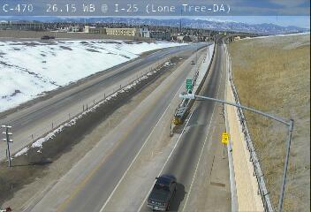 C-470 - C-470  026.15 WB @ I-25 - Traffic closest to the camera is travelling West - (14316) - Denver and Colorado