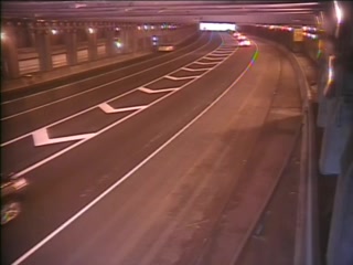 CAM 27 Hartford I-84 EB WO Exit 51 - Trumbull St. (Traffic closest to the camera is traveling EAST) - Connecticut