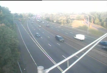 CAM 31 Westport I-95 SB Exit 17 - Saugatuck Ave. (Traffic closest to the camera is traveling SOUTH) - Connecticut